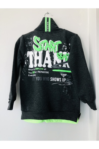 MOR TIRTIL Boys' Half Zip Sweatshirt