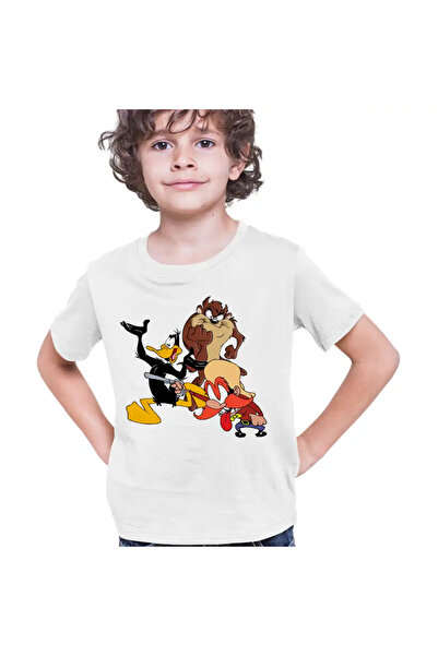 OEM Tricou Copii Baieti Daffy Duck Tasmanian Devil Taz Yosemite Sam