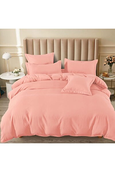 Talis Linen with Elastic 180x200 Junne Coral 6 Pieces (Fine) TLX