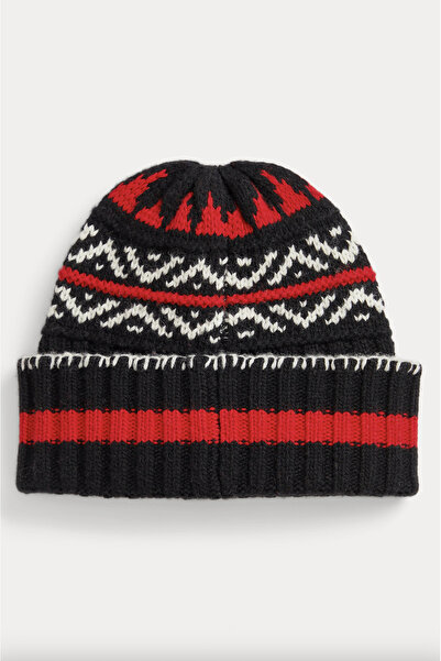 Polo Ralph Lauren Polo Bear Patterned Wool-Blend Beanie