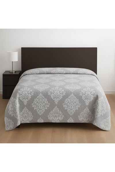OEM Double-Sided Grey Damask Quilt 230x160cm