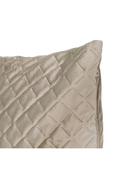 OEM Beige Velvet Winter Decorative Pillowcase with Diamond Pattern 45x43cm