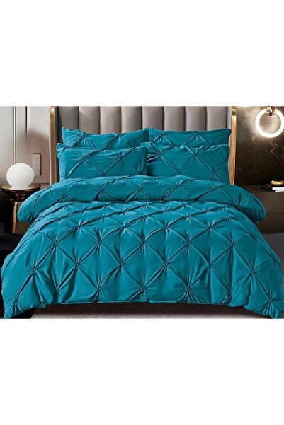 OEM Rynker Turquoise Bed Linen 6 Pieces (Fine)