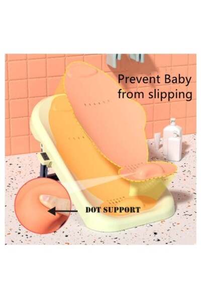 Fun Moment Foldable Baby Bath Seat with a Non-Slip Base