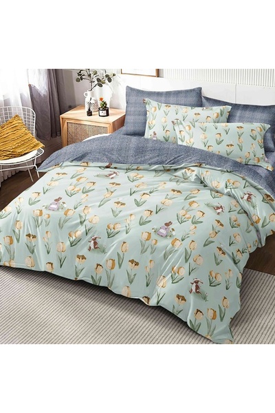 Talis Double Bed Linen with Elastic 180x200 Ruiz 6 Pieces, Finet