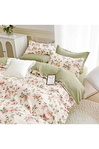 OEM Bed Linen with Elastic 180x200 Velvet 6 Pieces (Fine)