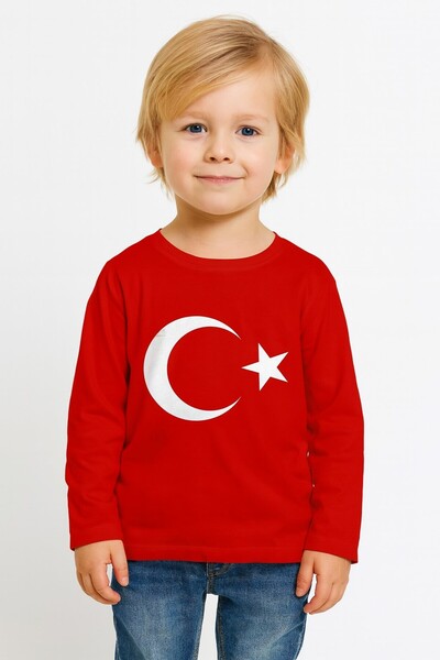 SeaBubbles Ayyıldız Printed Long Sleeve T-Shirt