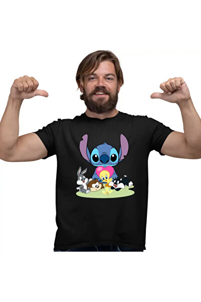 OEM Men's T-Shirt Daffy Duck Stitch Bugs Bunny Tweety Old Cartoons