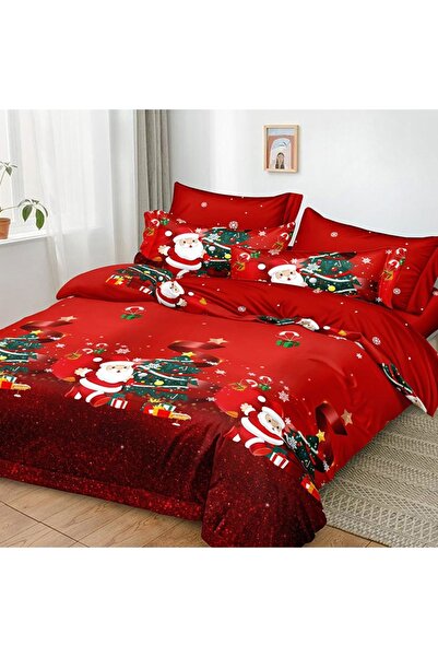 OEM Santa Claus Bed Linen with Elastic 180x200 Noel V61 6 Pieces (Fine)