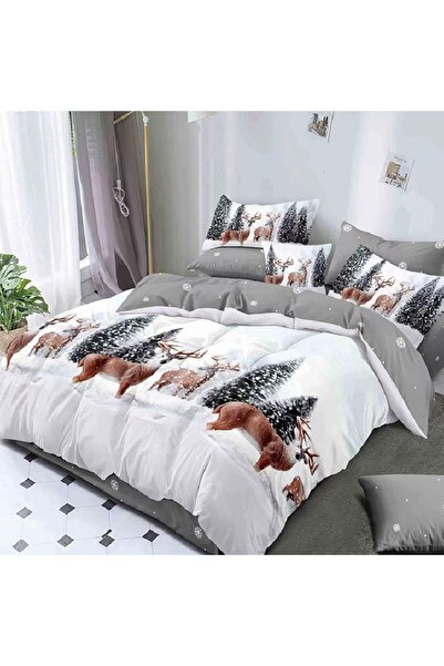 OEM Santa Claus Bed Linen with Elastic 180x200 Noel V1 6 Pieces (Fine)