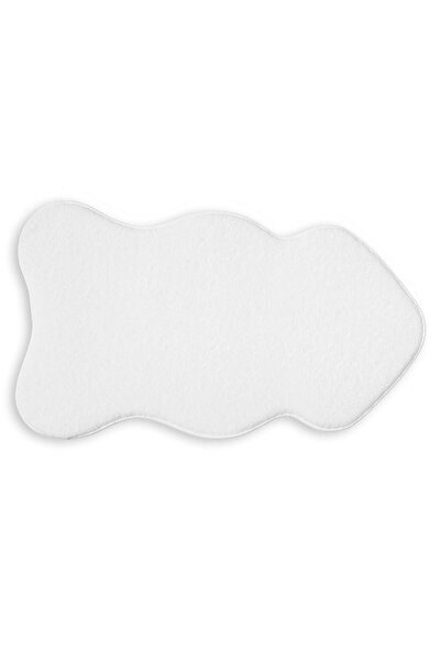 OEM Covoras Decorativ din Imitatie de Blana Alba in Forma de Animal