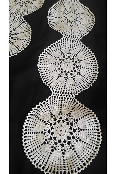 Papatyam Hand Knitted Crochet 1 Piece 120 Cm. 15 cm Long. Hand Embroidered Cotton Thread/Handcrafted Dowry Bag