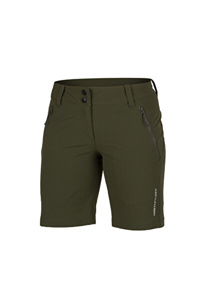 NORTHFINDER Pantaloni scurti trekking femei Chandra darkgreen