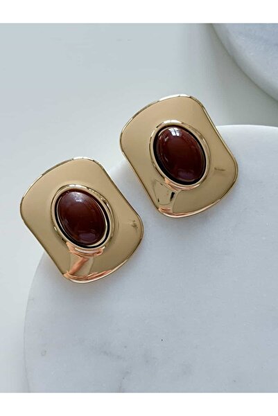 CHARMLUCKY ÇELİK KÖŞELİ DÜĞME KÜPE