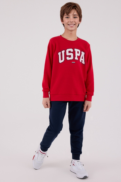 U.S. Polo Assn. Uspa Printed Boys' Tracksuit Set – Relaxed Fit, Sporty Style