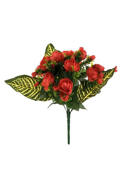 OEM Τεχνητή Ανθοδέσμη Κόκκινα Τριαντάφυλλα 31 εκατοστά