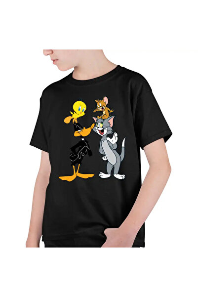 OEM Tricou Copii Baieti Daffy Duck Tom Jerry Tweety