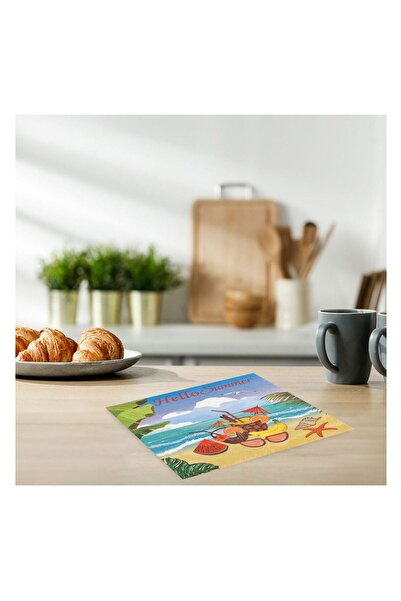 OEM 2-Ply Table Napkins & Colorful Beach Pattern "Hello Summer" 33x33cm - 20pcs