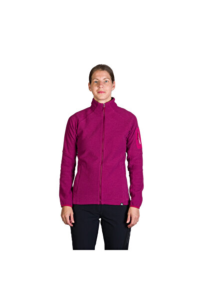 NORTHFINDER Women's Polar fleece trekking jacket Cevedale cherry