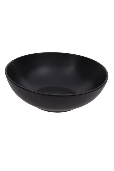 OEM Deep, black ceramic bowl from the "Nordic" series.
