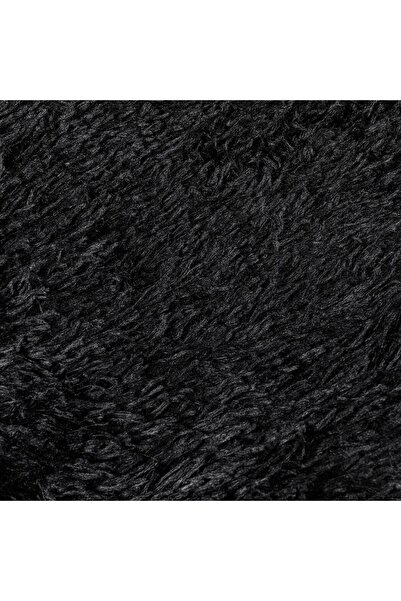 OEM Black Shaggy Faux Fur Winter Decorative Throw Blanket for Armchair 160x130cm