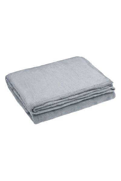 OEM Blanket - Decorative Winter Velvet Gray Throw for Armchair 160x130cm