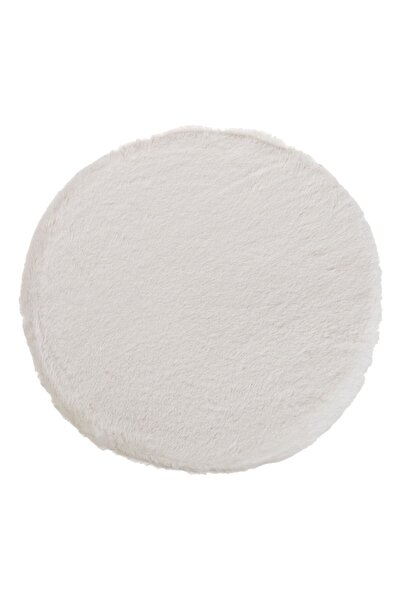 OEM White Faux Fur Winter Chair Cushion Ø38cm