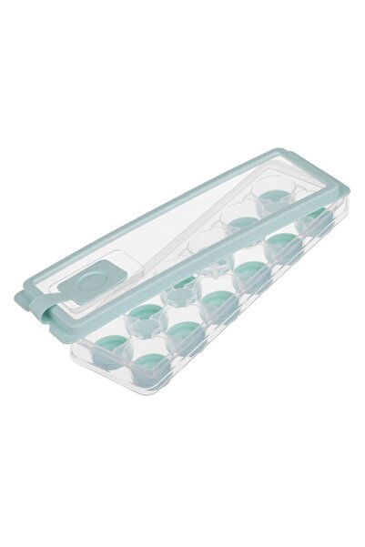 OEM Mint Green Ice Box with Clear Plastic Lid with 12 Compartments