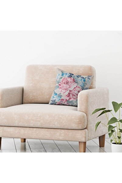 OEM Beige Floral Summer Pillow 45x45cm