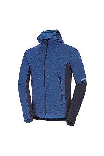 NORTHFINDER Men's melange fleece sweatshirt Egon darkblueblack