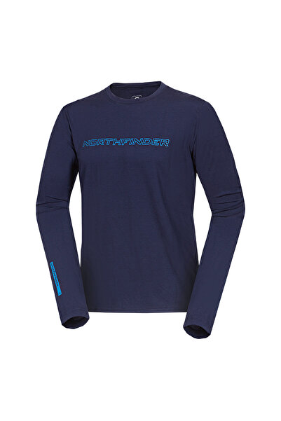 NORTHFINDER Tricou outdoor merino barbati Linard nightblue