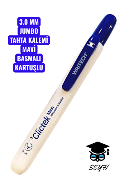 SEYFİKİRTASİYE 3.0 MM JUMBO TAHTA KALEMİ BASMALI DEĞİŞTİRİLEBİLİR KARTUŞLU WR...