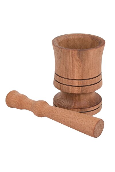 OEM Wooden Mortar and Pestle Ø7.5x10.5