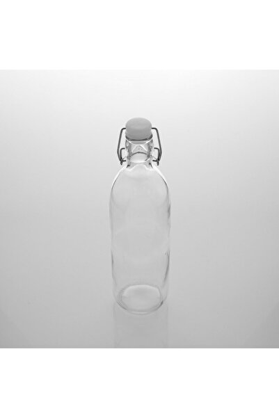 OEM Transparent Glass Water Bottle with Cork 1L