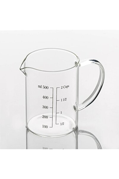 OEM 500ml Heat-Resistant Transparent Glass Measuring Cup