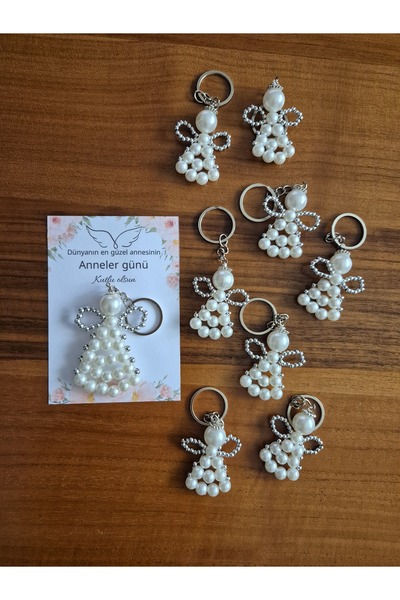 SEMOLİNA Anneler Gününe Özel İnci Melek Anahtarlık 1 Adet