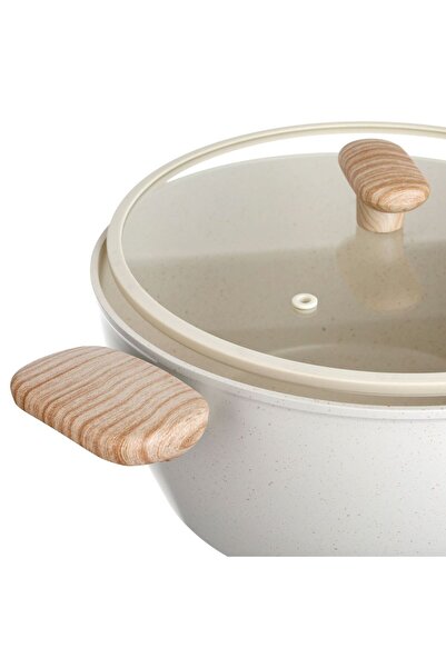 OEM Non-Stick Saucepan with Ceramic Finish & Lid Ø28cm - 6.4L