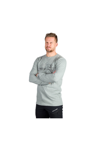 NORTHFINDER Tricou bumbac barbati Ember lightgreen