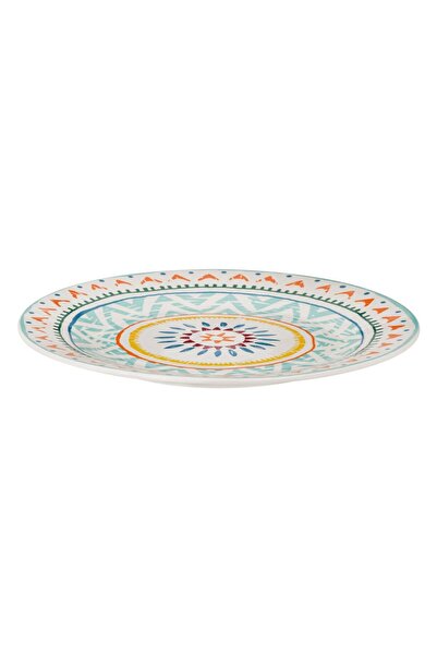 OEM Orange Patterned Porcelain Plate 19cm