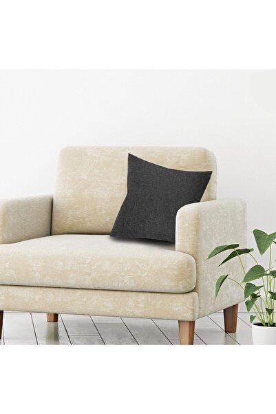 OEM Anthracite Chenille Winter Decorative Pillow for Sofa 50x50cm