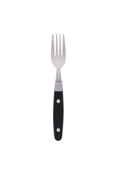 OEM Stainless Steel Fork with Black Handle 17cm