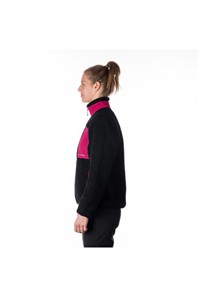 NORTHFINDER Women's loose-fitting polar fleece Wyoma cherryblack