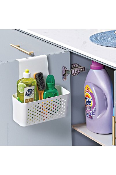 OEM Cos de Depozitare Suspendat Usa Dulap din Plastic Alb 23.5x12.5x24.5cm