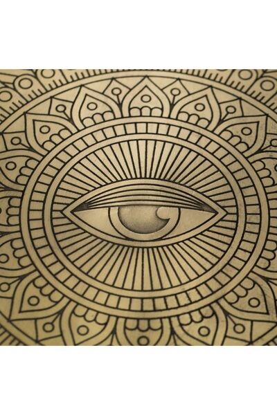 OEM Decorative Metallic Bronze Plate with Eye Pattern Ø40cm