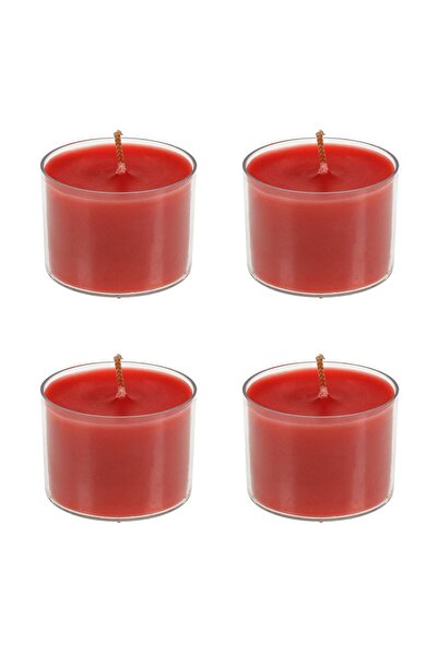 OEM Cherry Scented Red Pill Candles Ø3.8x5cm - 4pcs