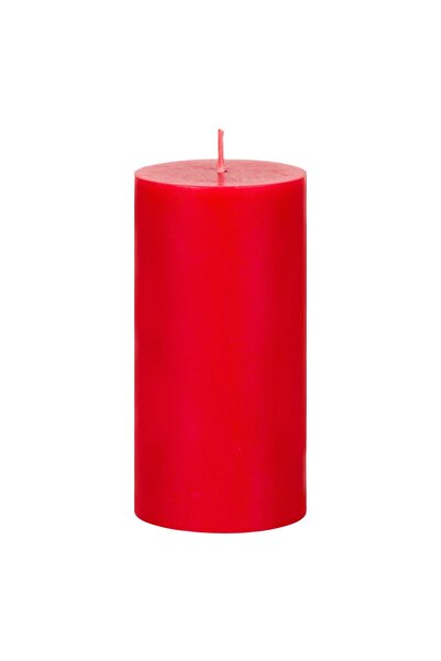 OEM Red Scented Candle with Apple Cinnamon Aroma Ø6.8x14cm