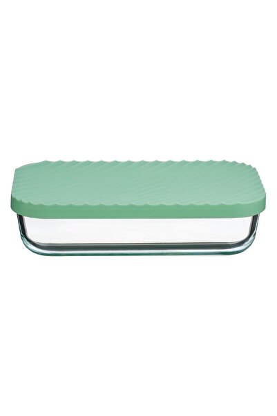OEM Glass Casserole with Plastic Lid Mint Green 650ml