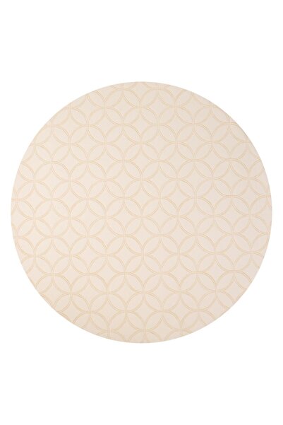 OEM Round Ecru Plate Holder with Diamond Pattern Ø38cm