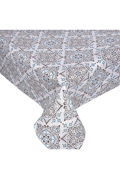 OEM Checkered Kitchen Tablecloth Petrol Brown 180x140cm