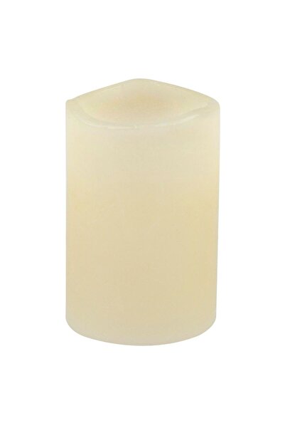 OEM Decorative Ecru LED Battery Operated Candle Ø5x7.5cm - Warm White Flame